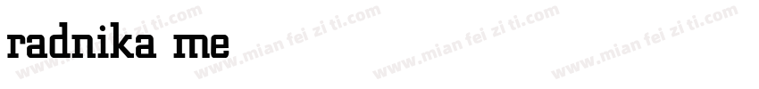 radnika medium字体转换